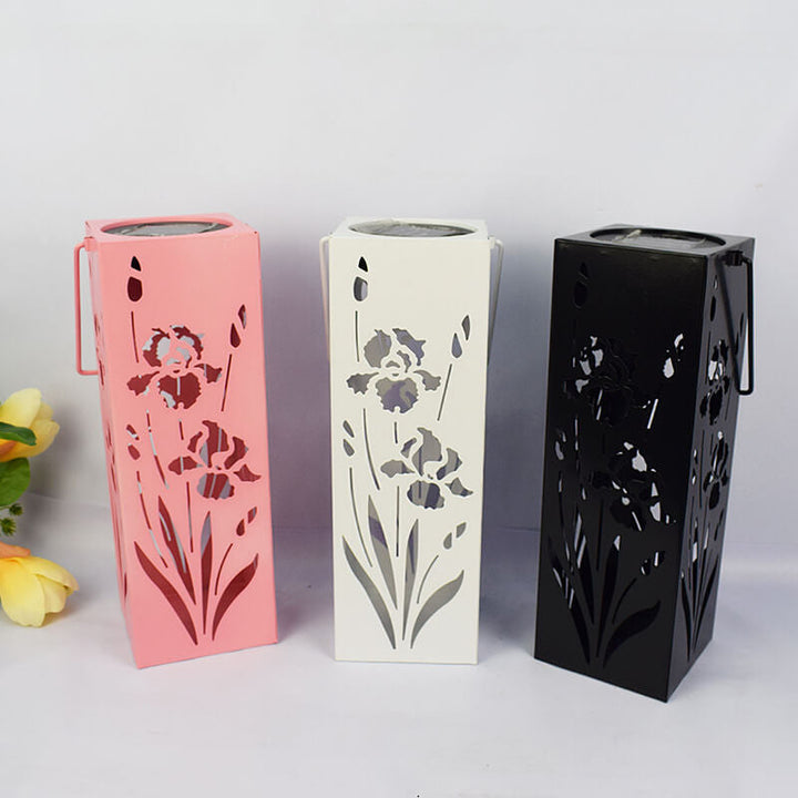 Stornfield | Rose Solar Butterfly Pattern Hollow Column Waterproof LED Outdoor Decorative Lamp