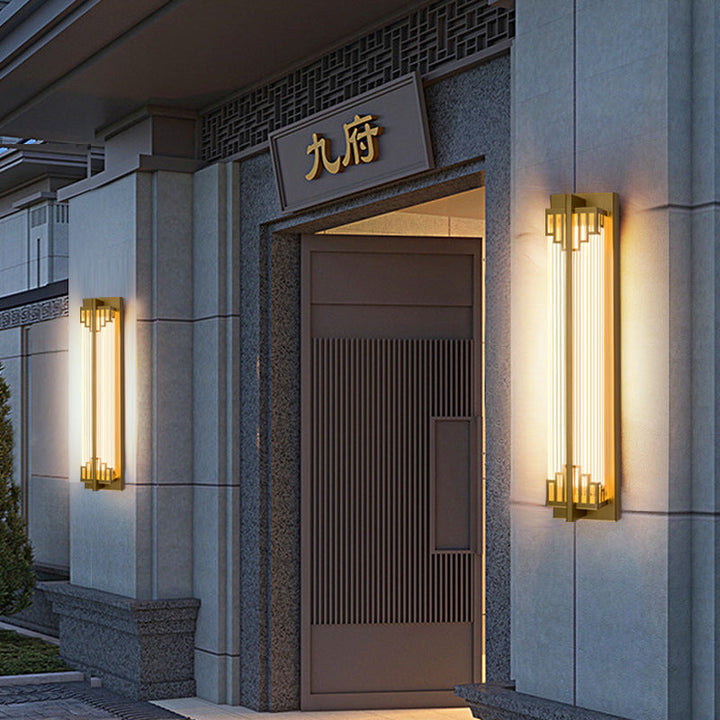 Stornfield | LumaRay Waterproof LED Wall Light | Stainless Steel Glass | Rectangular | Outdoor Terrace Lighting