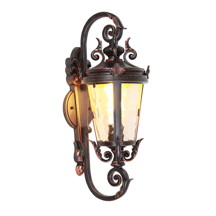 Traditional European Waterproof Aluminum Glass Cylinder 1-Light Wall Sconce Lamp For Outdoor Patio | Stornfield