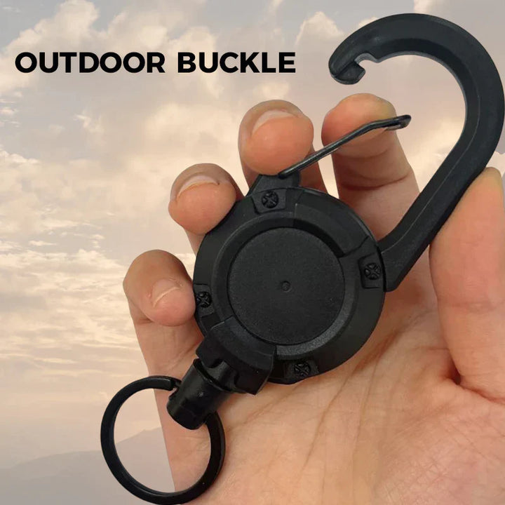 Outdoor Automatic Expandable Wire Rope Luya Anti-theft Tactical Keychain | Stornfield