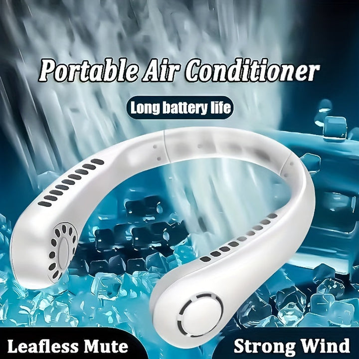 1Pc New Mini Neck Fan Portable Bladeless Hanging Neck Rechargeable Air Cooler 3 Speed Mini Summer Sports Fans | Stornfield