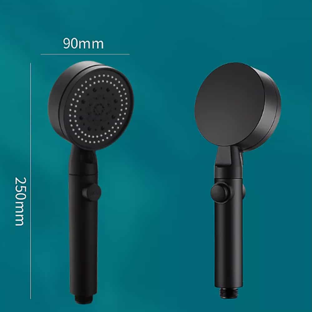 Shower head with 5 functions - black | Stornfield