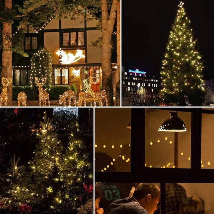 Solar string lights with ball lights - 5M-20 LED / 7M-50 LED / 12M-100 LED | Stornfield