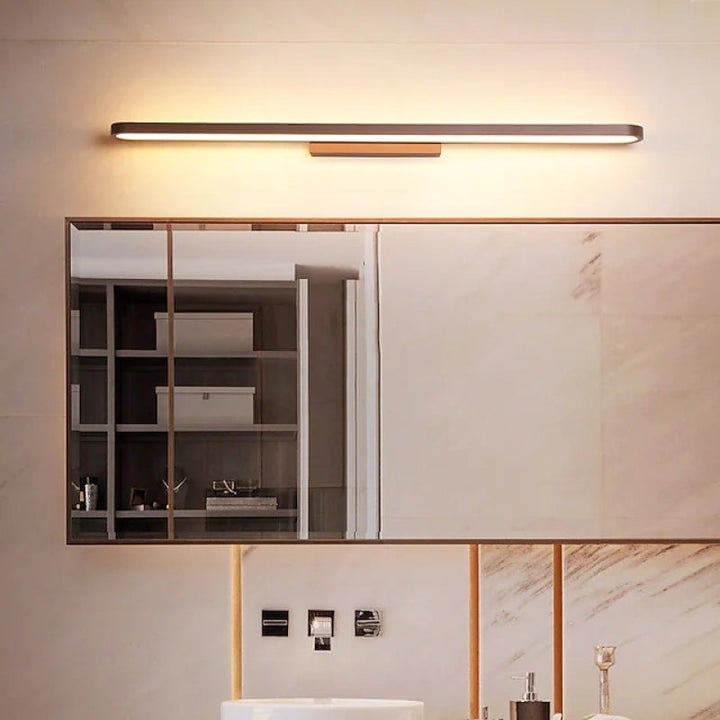 Stornfield | Modern Linear Wall Sconce Leigh, Gold, Bedroom/Bathroom, Metal
