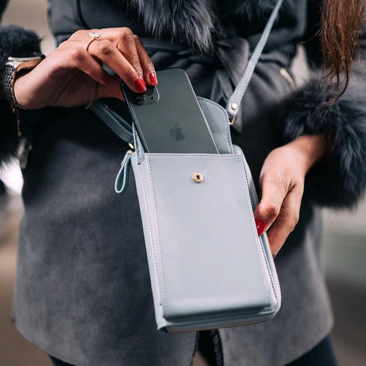 First-class phone case/shoulder bag with zipper | Stornfield