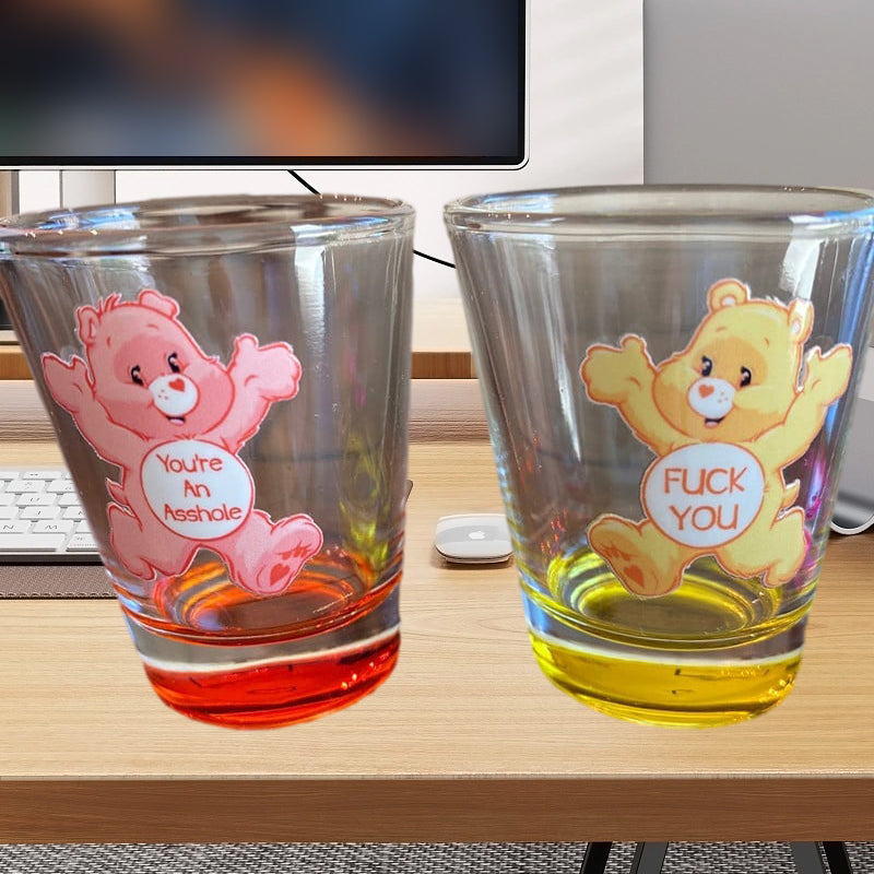 Swear Bears Shot Glasses Set, 6 Pieces | Stornfield
