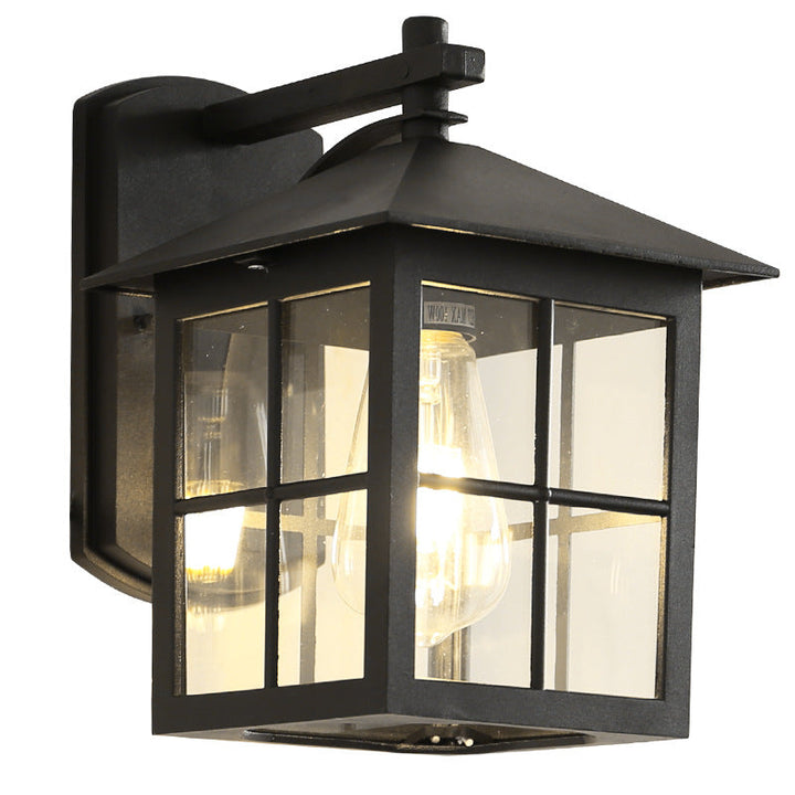 Modern Simplicity Waterproof Aluminum Square Glass Shade 1-Light Wall Sconce Lamp For Outdoor Patio | Stornfield