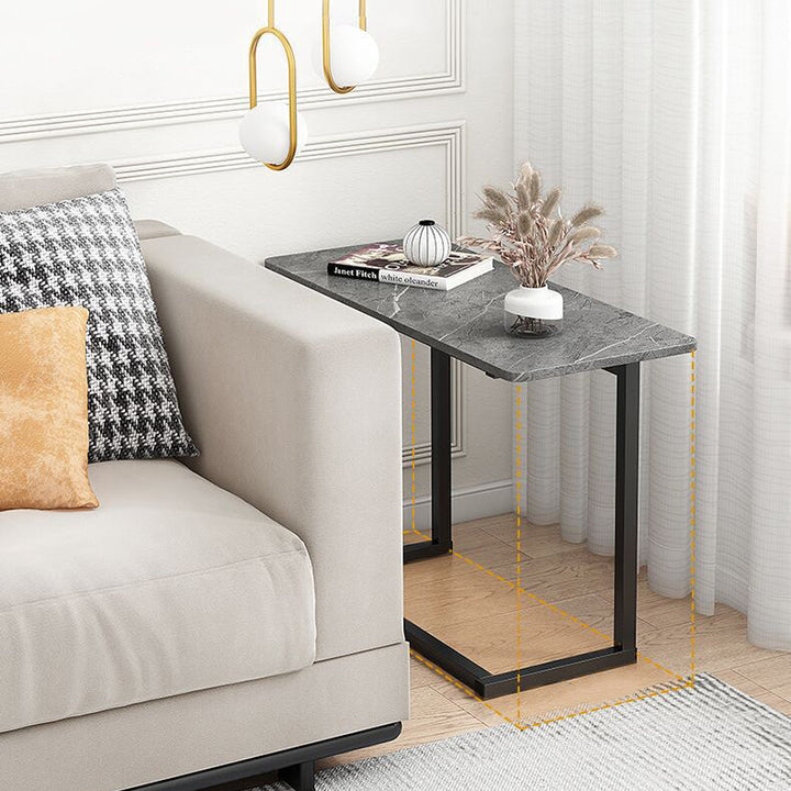 Stornfield | ModernoCurve C-Side Table | MDF Top | Modern Design | Space Saving | Perfect for Living Room & Bedroom