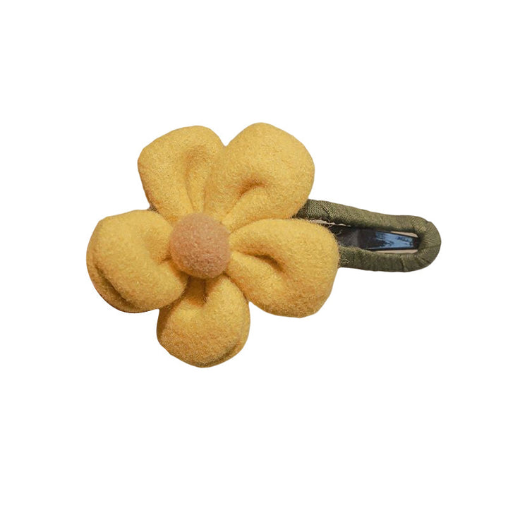 Elegant Plush Flower Hairpins Stornfield