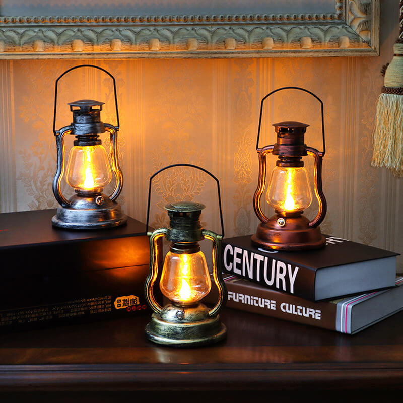 Solar Retro Kerosene Lamp Horse Lamp LED Outdoor Garden Patio Decoration Portable Flame Candle Light | Stornfield