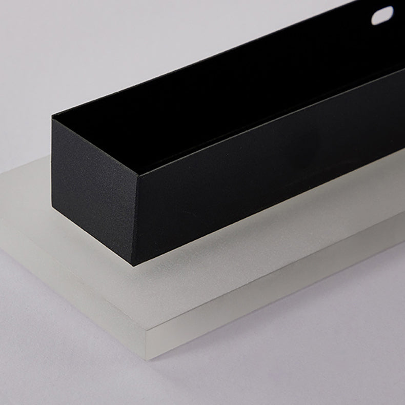 Modern Minimalist Long Rectangular Aluminum Acrylic LED Wall Sconce Lamp For Garden | Stornfield