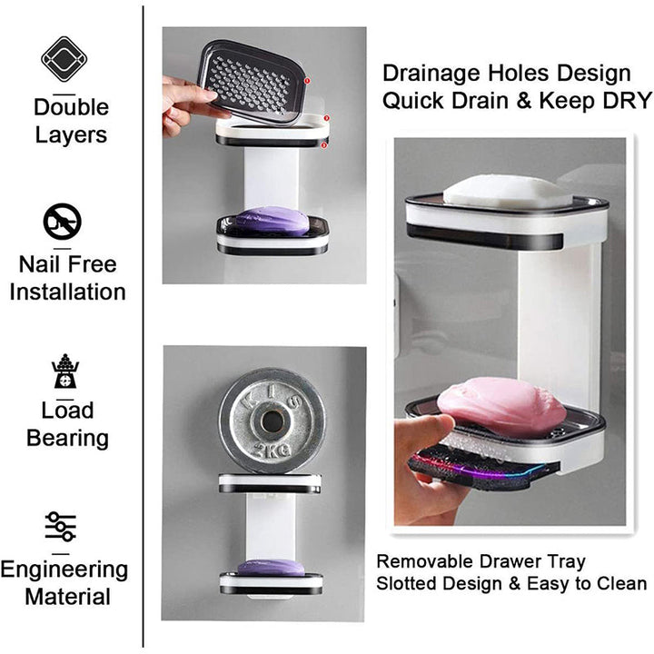 Soap dish with drainage tray | Stornfield