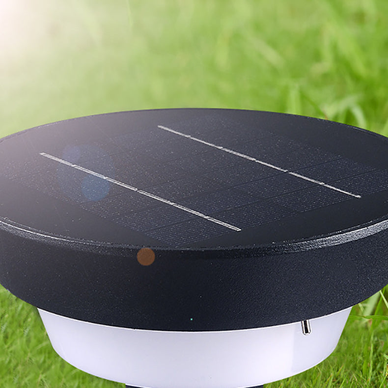 Modern Simplicity Waterproof Solar Round Aluminum Acrylic Outdoor Lights For Garden | Stornfield