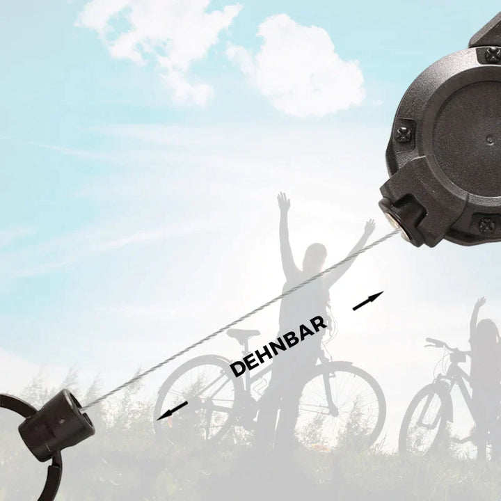 Automatic retractable key holder made of wire rope for outdoor use | Stornfield