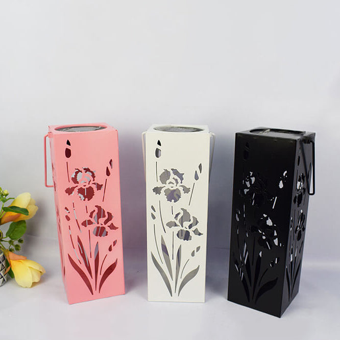 Stornfield | Rose Solar Butterfly Pattern Hollow Column Waterproof LED Outdoor Decorative Lamp