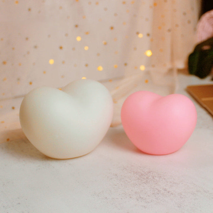 Stornfield | LuvSphere Silicone LED Night Light | Heart-Shaped Design | Table Lamp | Warm Ambient Light | Decorative