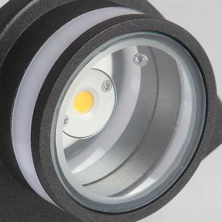 Modern Cylindrical Die-Cast Aluminum LED Waterproof Outdoor Garden Wall Light | Stornfield