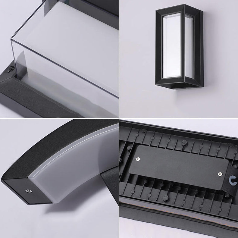 Modern Creative Geometry Aluminum Outdoor Waterproof LED Wall Sconce Lamp | Stornfield