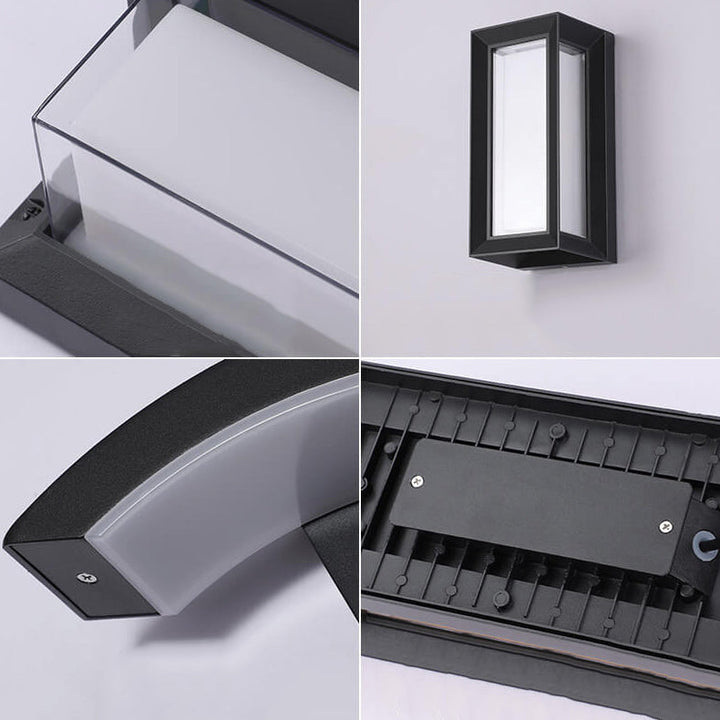 Modern Creative Geometry Aluminum Outdoor Waterproof LED Wall Sconce Lamp | Stornfield