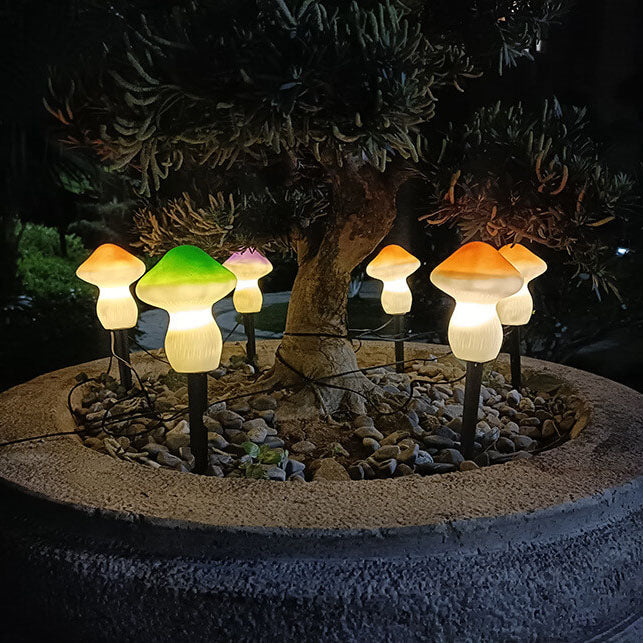 Solar Outdoor Mushroom Shape LED Garden Lawn Ground Insert Landscape Light | Stornfield