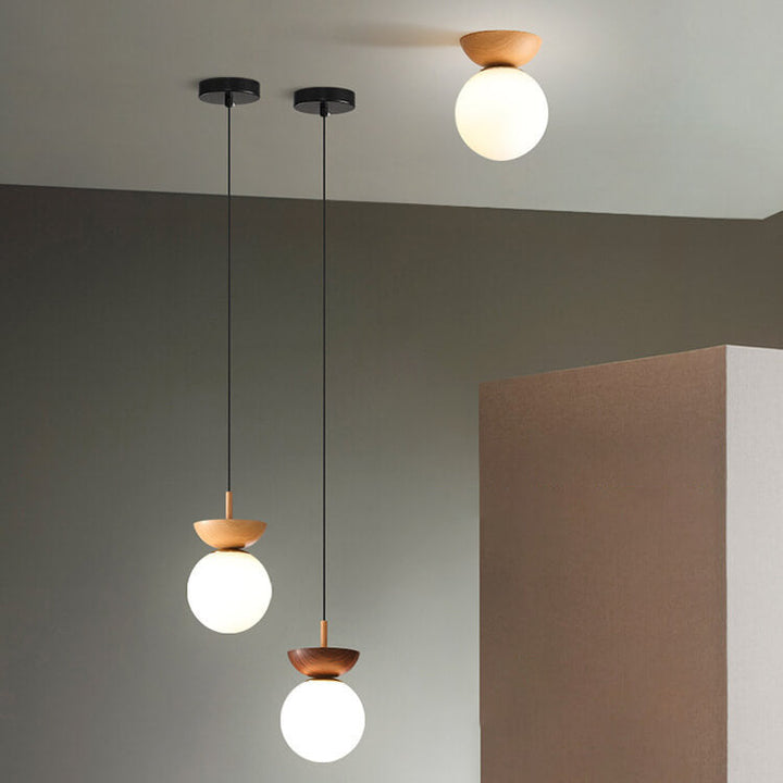 Stornfield | LogLight | Japanese Ceiling Light with Adjustable Brightness