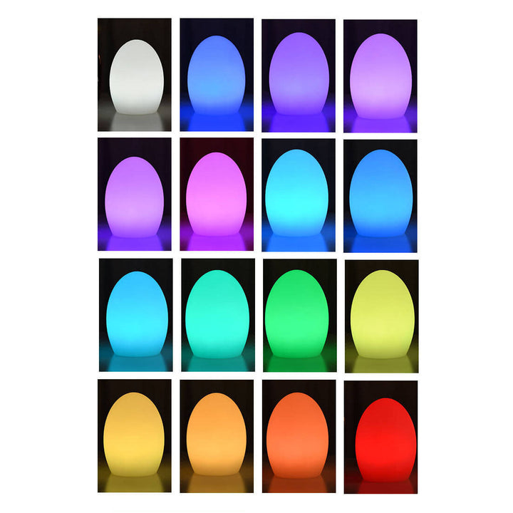Stornfield | Lampe de table décorative LED en forme d'œuf RGB en ABS