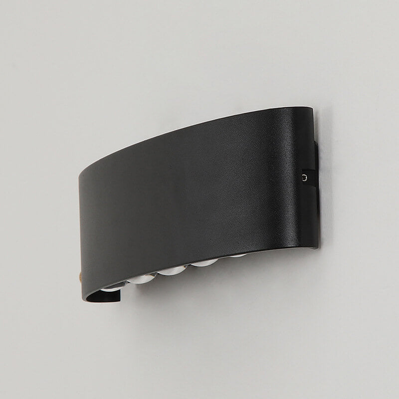 Modern Outdoor Arc Up and Down Spotlight LED Outdoor Waterproof Wall Sconce Lamp | Stornfield