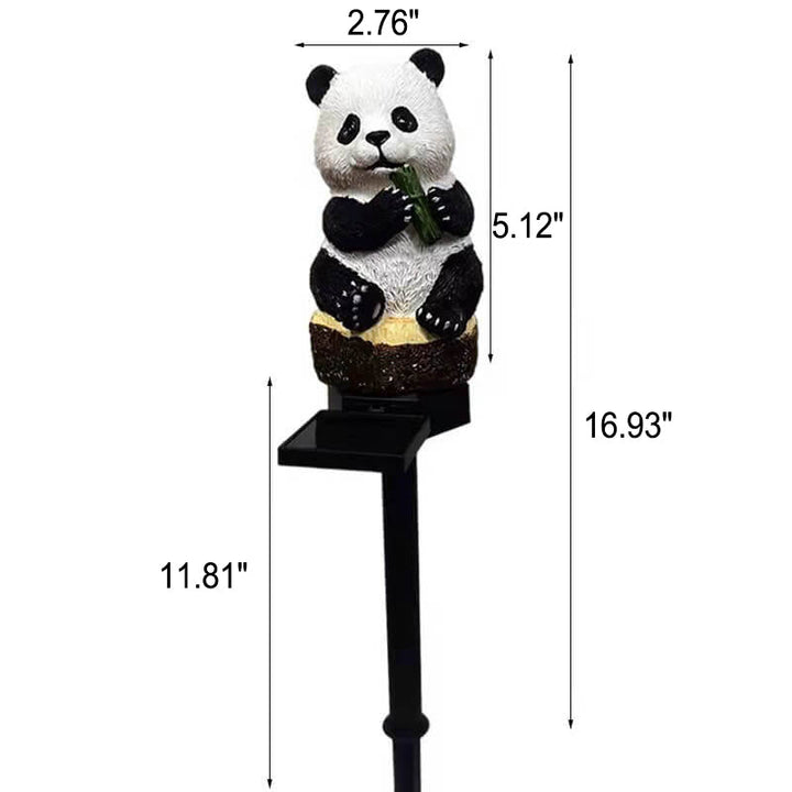 Stornfield | Waterproof Patio Decoration Solar Resin Panda Floor Light