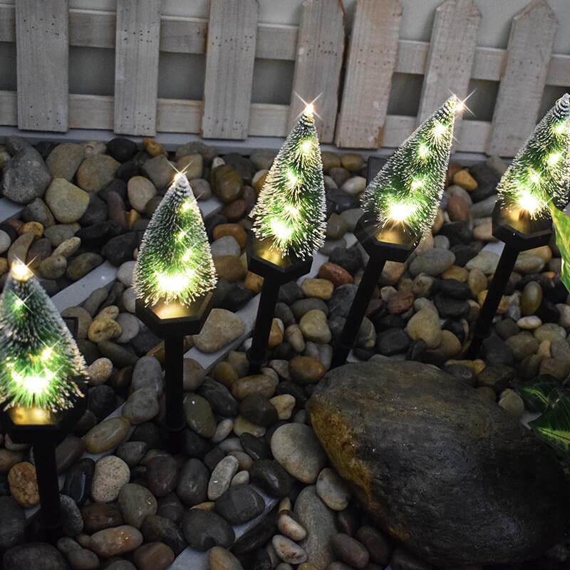 Modern Solar Christmas Tree Ground Insert Lawn Decoration Landscape Light | Stornfield