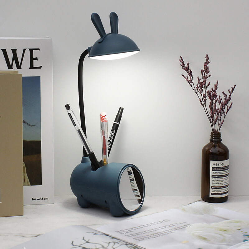 Stornfield | USB LED Touch Desk Lamp Creative Rabbit Shaped Pen Holder Cartoon