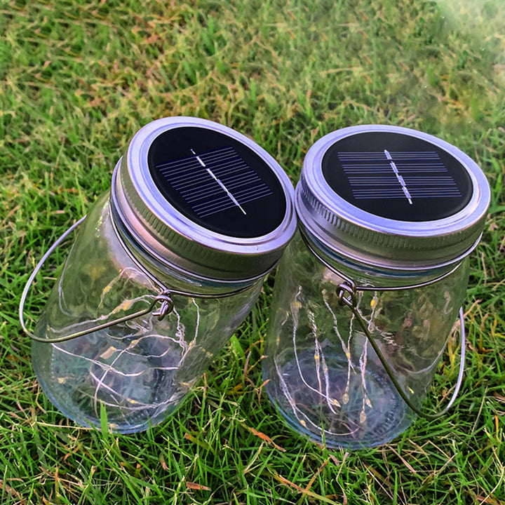 Modern Art Deco Waterproof Solar Glass Stainless Steel Copper Wire Star LED String Lights Outdoor Lighting For Garden | Stornfield