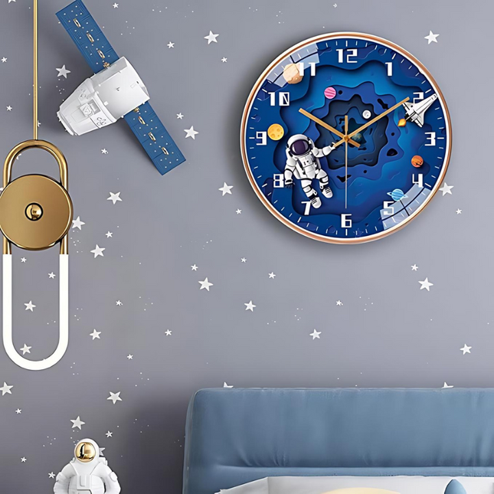 Children's Astronaut Wall Clock – Explore Space Every Day | Stornfield