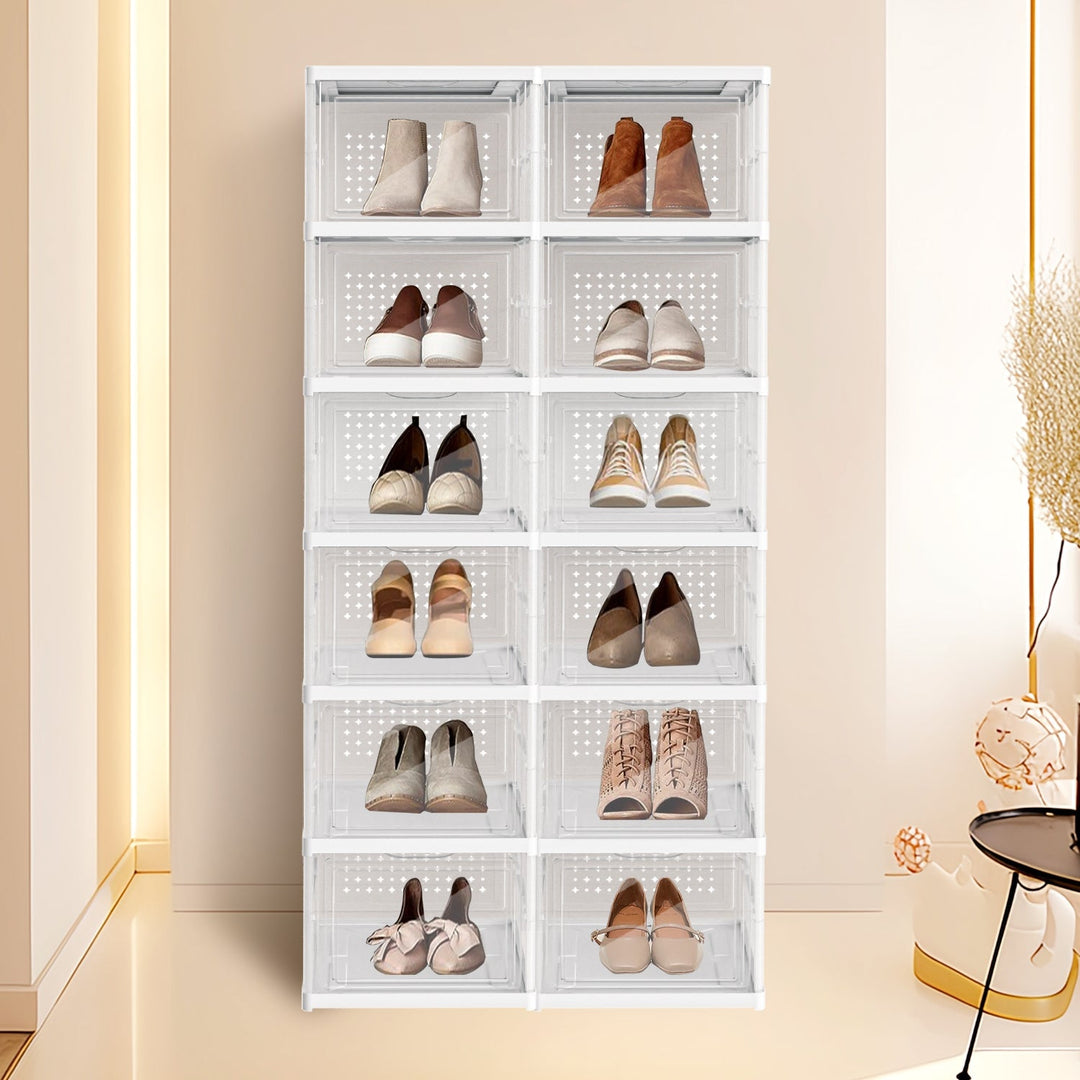 6 Layers Shoe Boxes Storage Box Stackable | Stornfield
