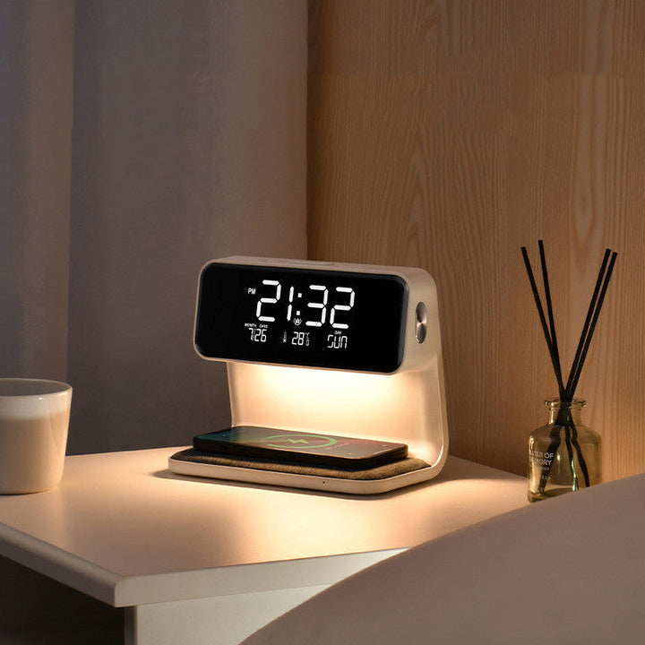 3-in-1 Bedside Lamp Charger Clock | Stornfield