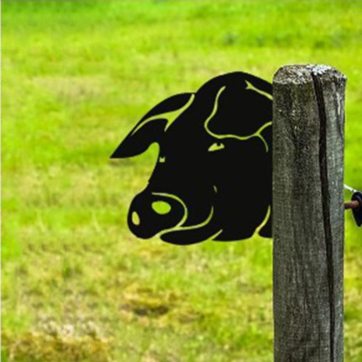 Outdoor Garden Farm Peeping Goat Metal Artwork Indoor Decoration | Stornfield