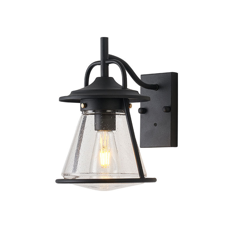 Waterproof Glass Cone Shade 1-Light Outdoor Wall Sconce Lamp | Stornfield