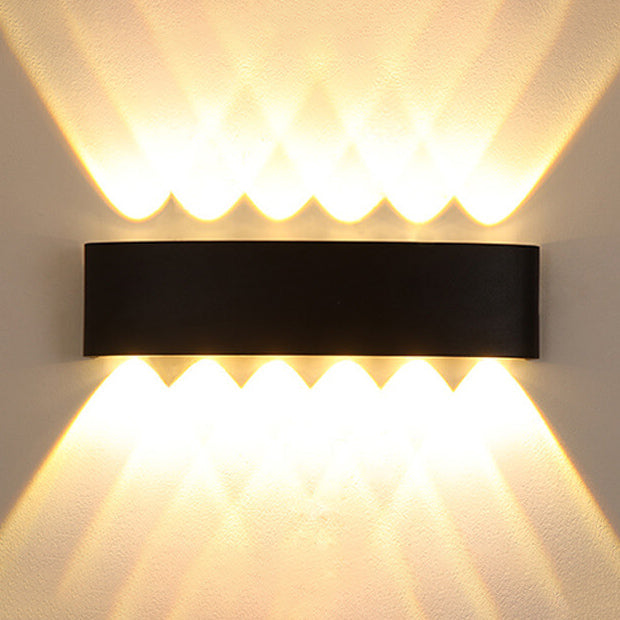 Modern Outdoor Arc Up and Down Spotlight LED Outdoor Waterproof Wall Sconce Lamp | Stornfield