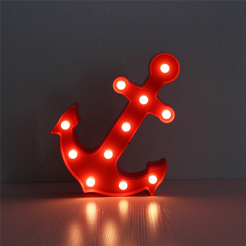 Stornfield | Applique murale LED avec ancre de bateau en ABS moderne scandinave