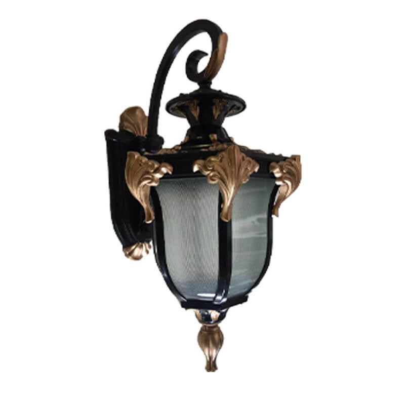 European Retro Lantern Glass Outdoor Waterproof 1-Light Wall Sconce Lamp | Stornfield