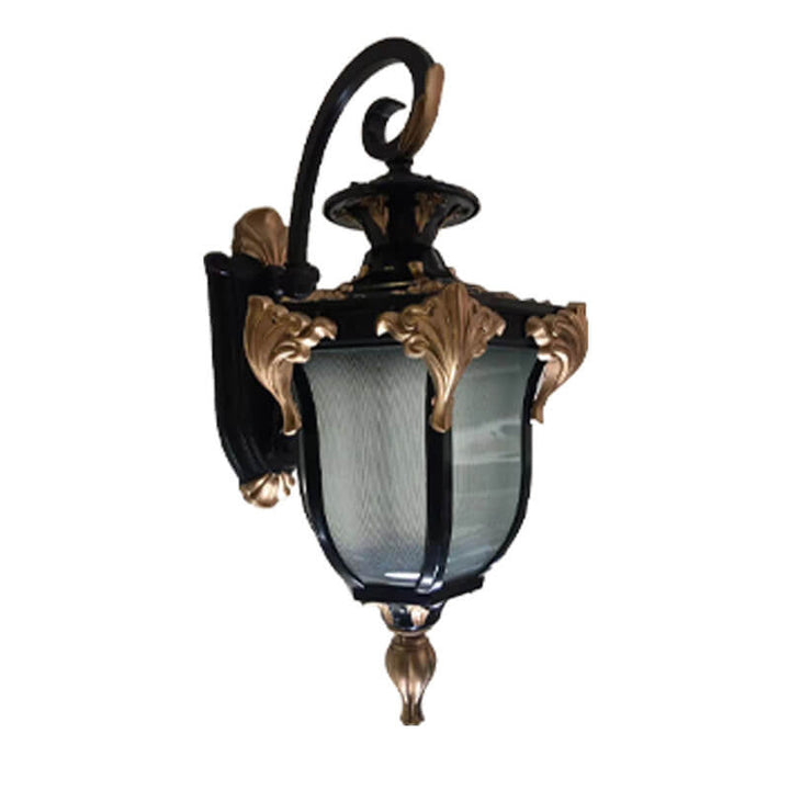 European Retro Lantern Glass Outdoor Waterproof 1-Light Wall Sconce Lamp | Stornfield