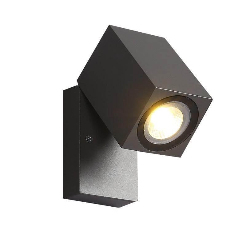 Modern Outdoor Waterproof Square Spotlight Adjustable Angle LED Garden Wall Sconce Lamp | Stornfield