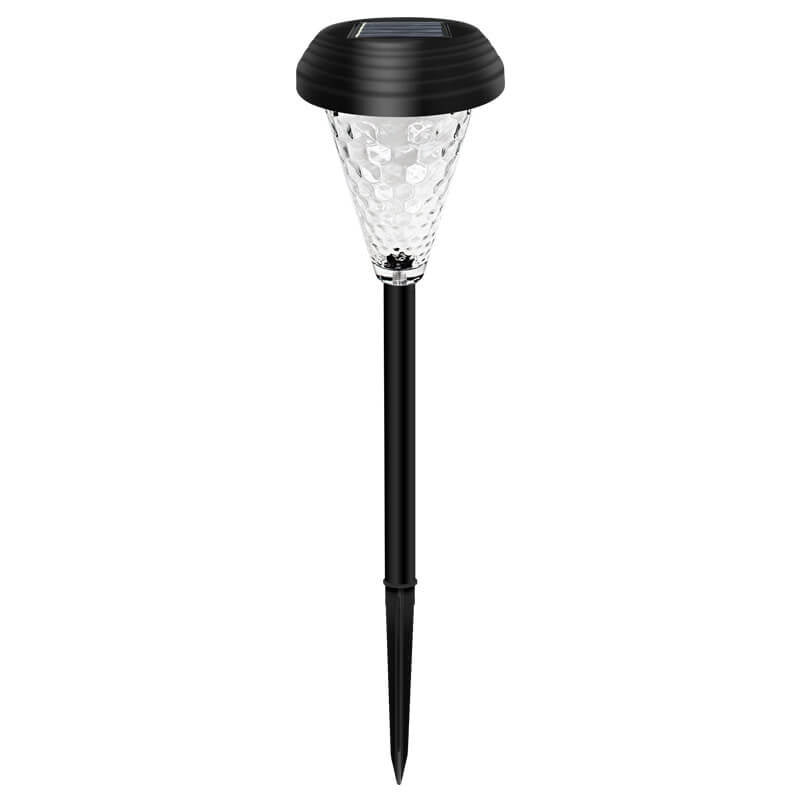Modern Solar Glass Cone LED Outdoor Garden Ground Insert Landscape Light | Stornfield