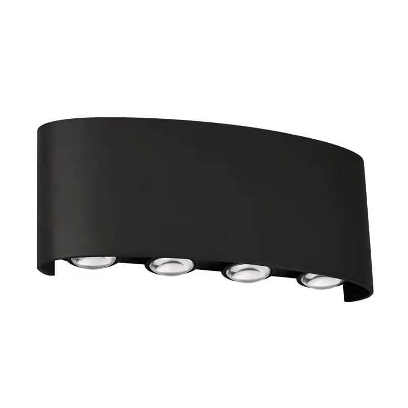 Modern Outdoor Arc Up and Down Spotlight LED Outdoor Waterproof Wall Sconce Lamp | Stornfield
