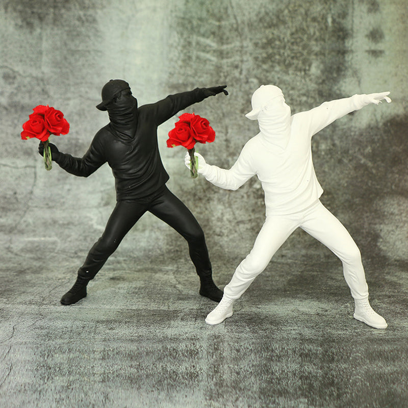 Banksy Flower Rioter Ornament | Stornfield