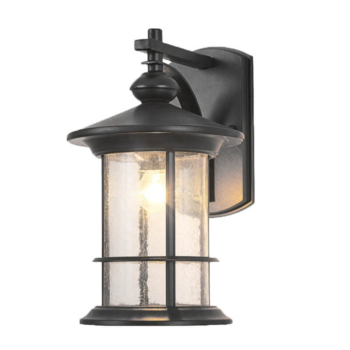 Industrial Vintage Bubble Glass Column 1-Light Outdoor Waterproof Wall Sconce Lamp | Stornfield