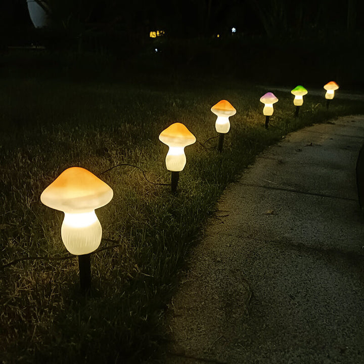 Solar Outdoor Mushroom Shape LED Garden Lawn Ground Insert Landscape Light | Stornfield