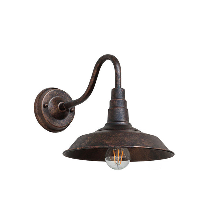 Stornfield | Noctura Classic Wall Lamp | Vintage Design | Iron Frame with Round Glass Lampshade | 1-Light Dining Room Lighting
