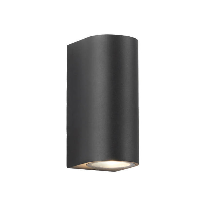 Modern Simple Outdoor Waterproof Aluminum Glass Cylinder 2-Light Wall Sconce Lamp | Stornfield