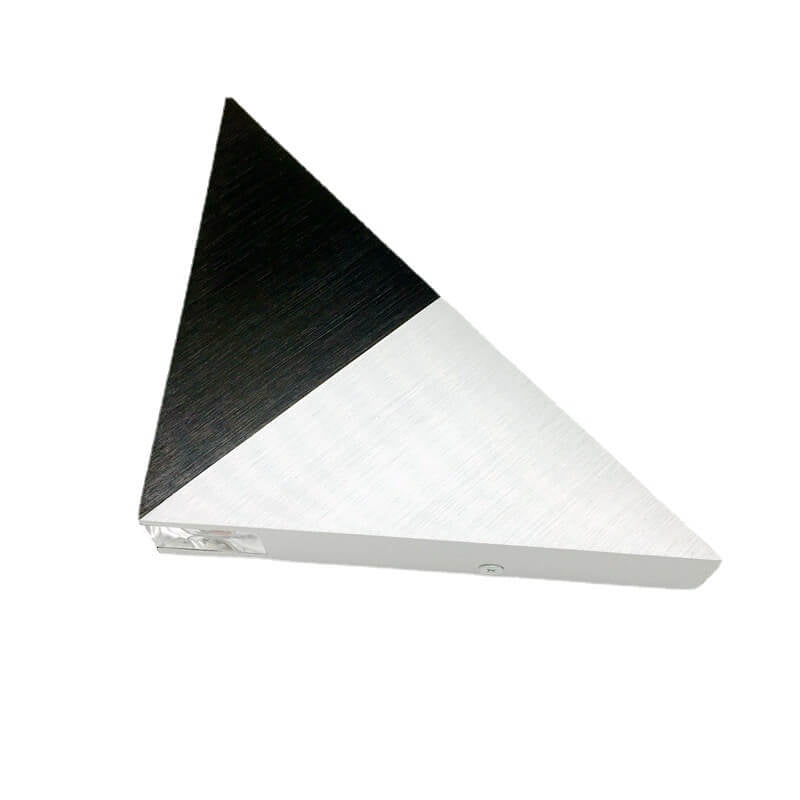 Stornfield | TriLumina Prism LED Wall Sconce | Creative Pyramid Design | Aluminum & Acrylic | Color Light Options