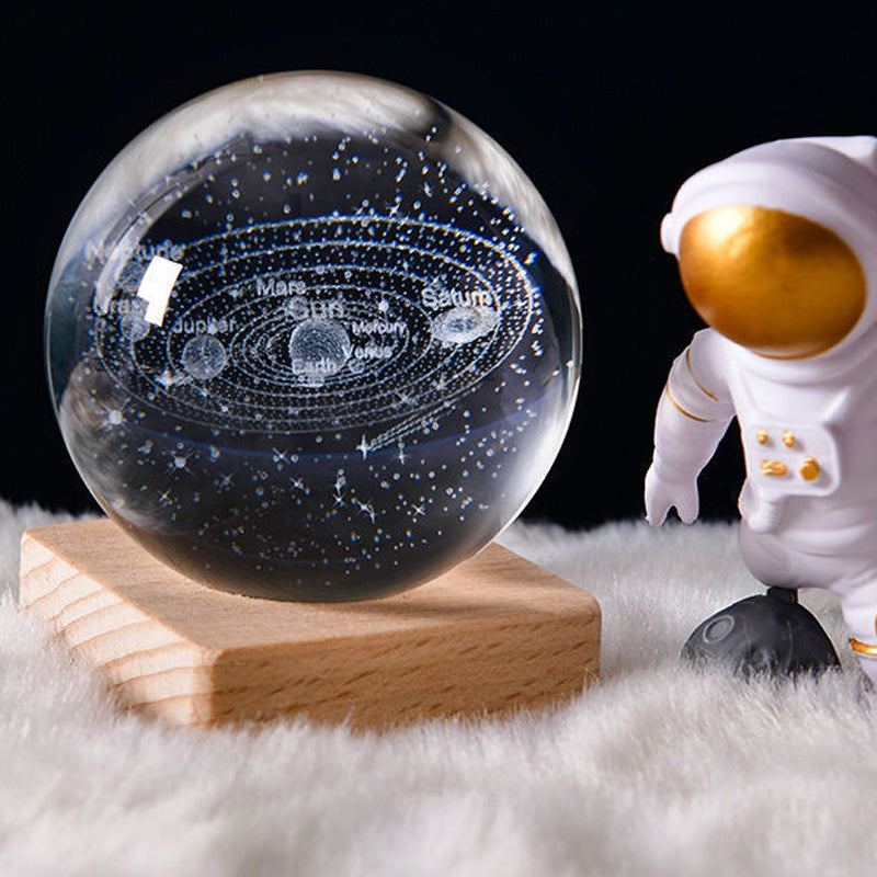 3D Galaxy Crystal Ball Night Light | Stornfield